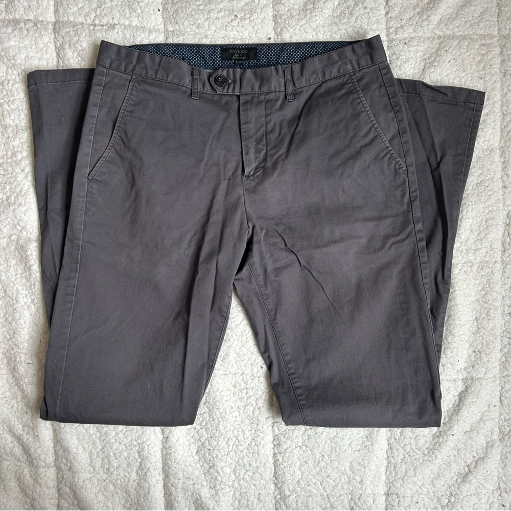 RW&CO. Gray Slim Fit Dress Pants